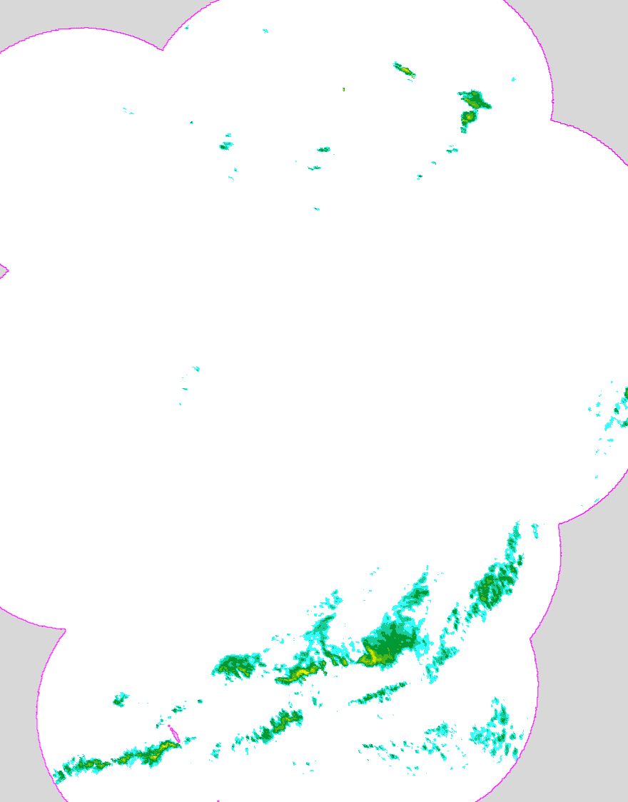 Regenradar Ketzin/Havel, Radarbild von 5:35 Uhr