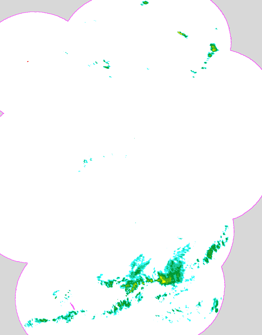 Regenradar Ober-Flörsheim, Radarbild von 6:10 Uhr