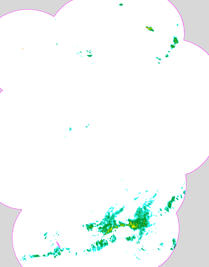 Regenradar Heringsdorf, Radarbild von 6:25 Uhr