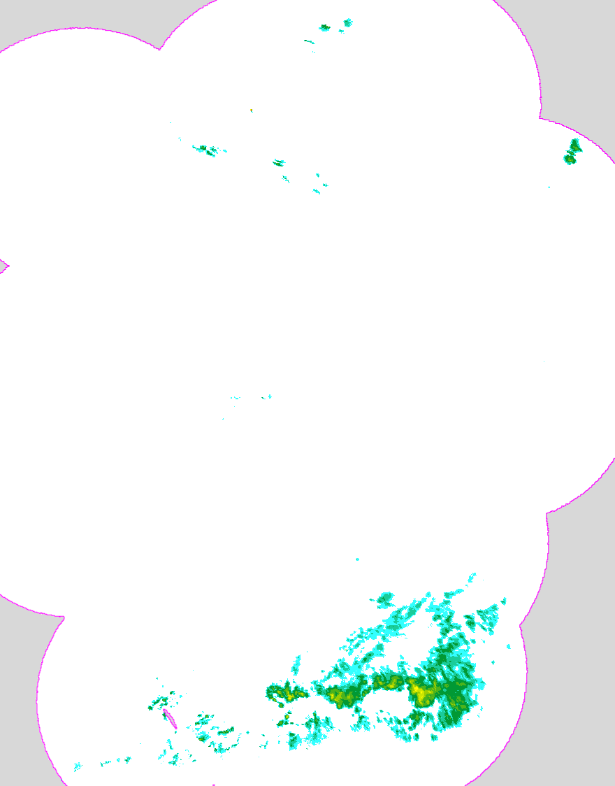 Regenradar Neufraunhofen, Radarbild von 7:30 Uhr