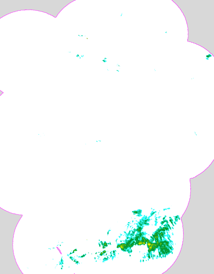 Regenradar Neustadt an der Aisch, Radarbild von 8:00 Uhr