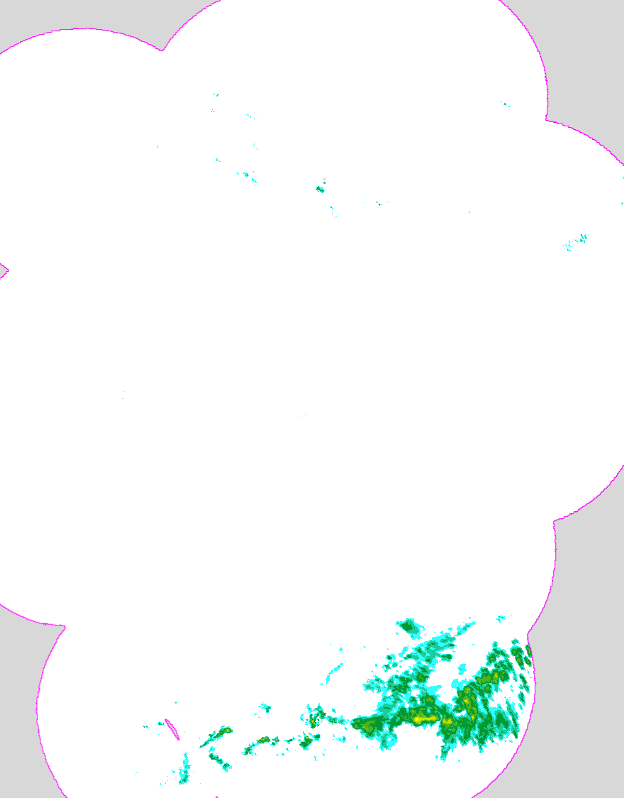 Regenradar Sulzheim, Radarbild von 8:25 Uhr