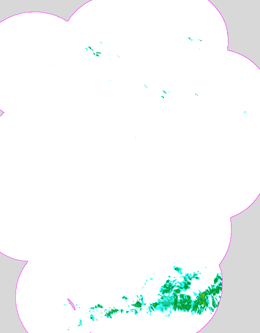 Regenradar Tirpersdorf, Radarbild von 9:05 Uhr