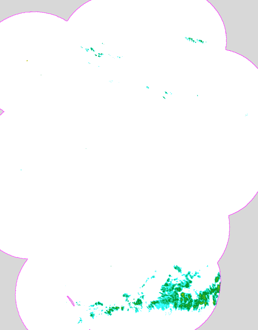 Regenradar Trebnitz, Radarbild von 9:15 Uhr