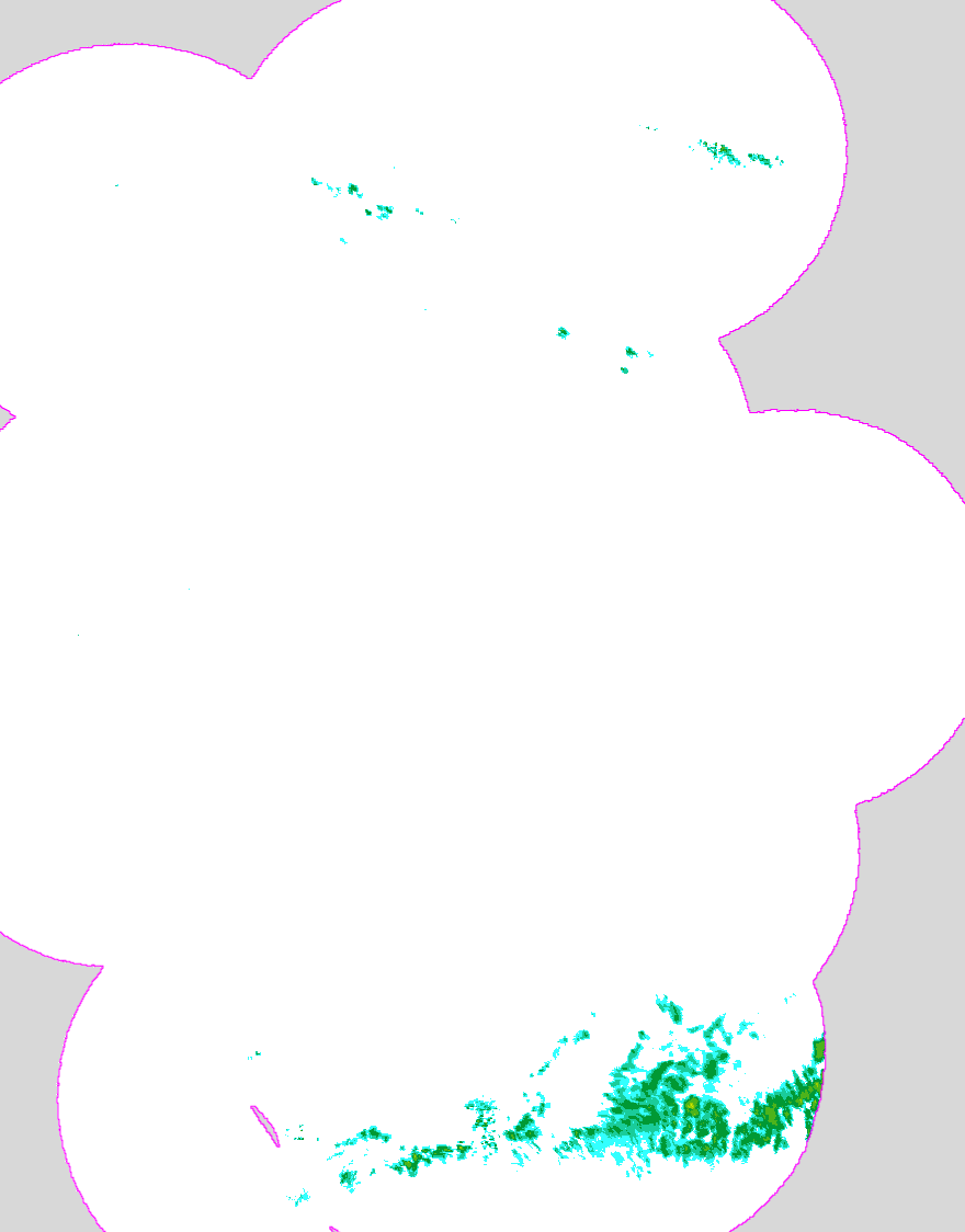 Regenradar Oberschlettenbach, Radarbild von 9:25 Uhr
